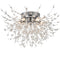 Modern Crystal Sputnik Ceiling Light 5-Light Firework Chrome